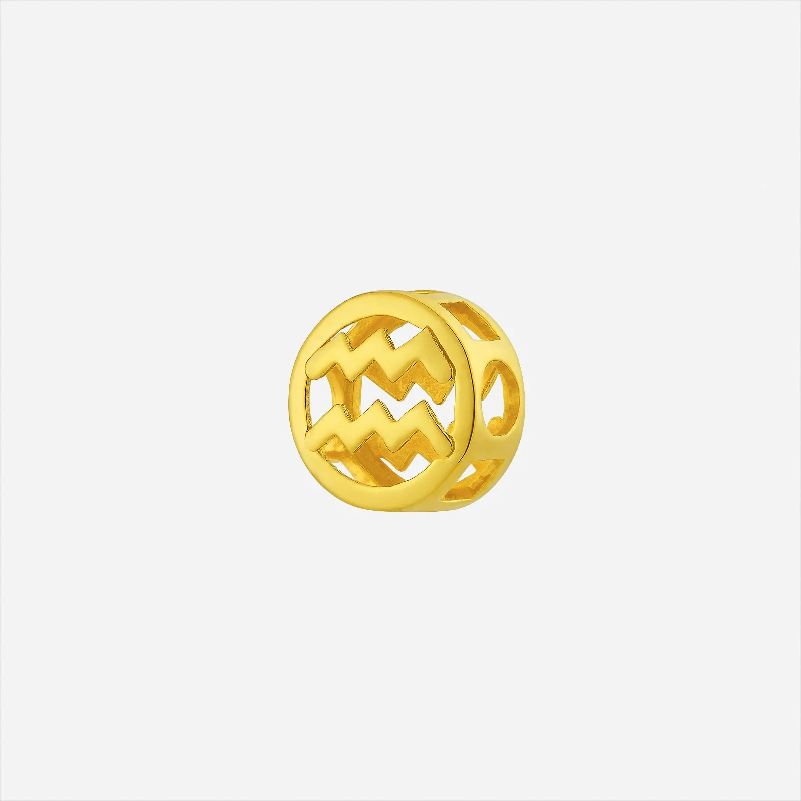 Aquarius Charm Pendant in Yellow Gold (G22KHOROSCOPEAQ1966A)