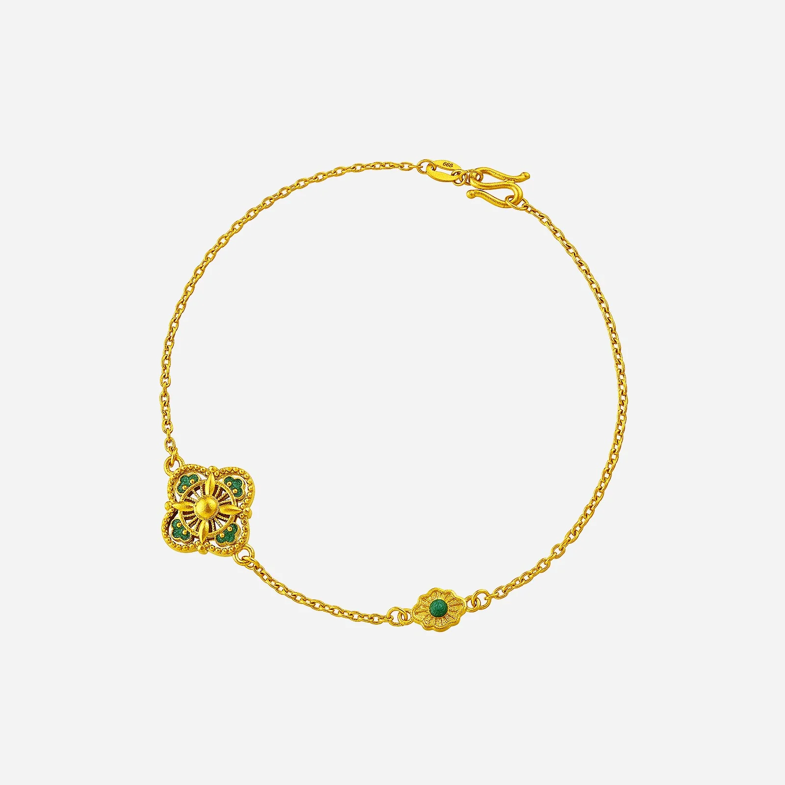 Aurora Bloom Bracelet in Yellow Gold (E999GROUP269V0682A)