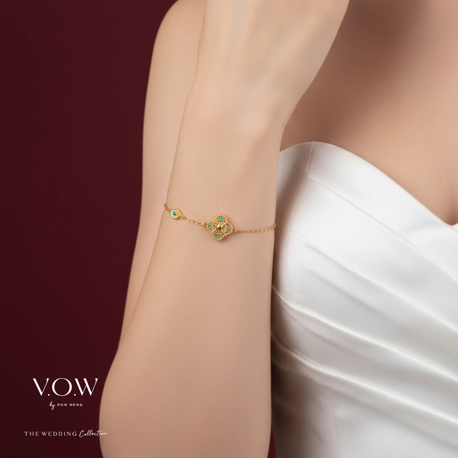 Aurora Bloom Bracelet in Yellow Gold (E999GROUP269V0682A) - Image 2