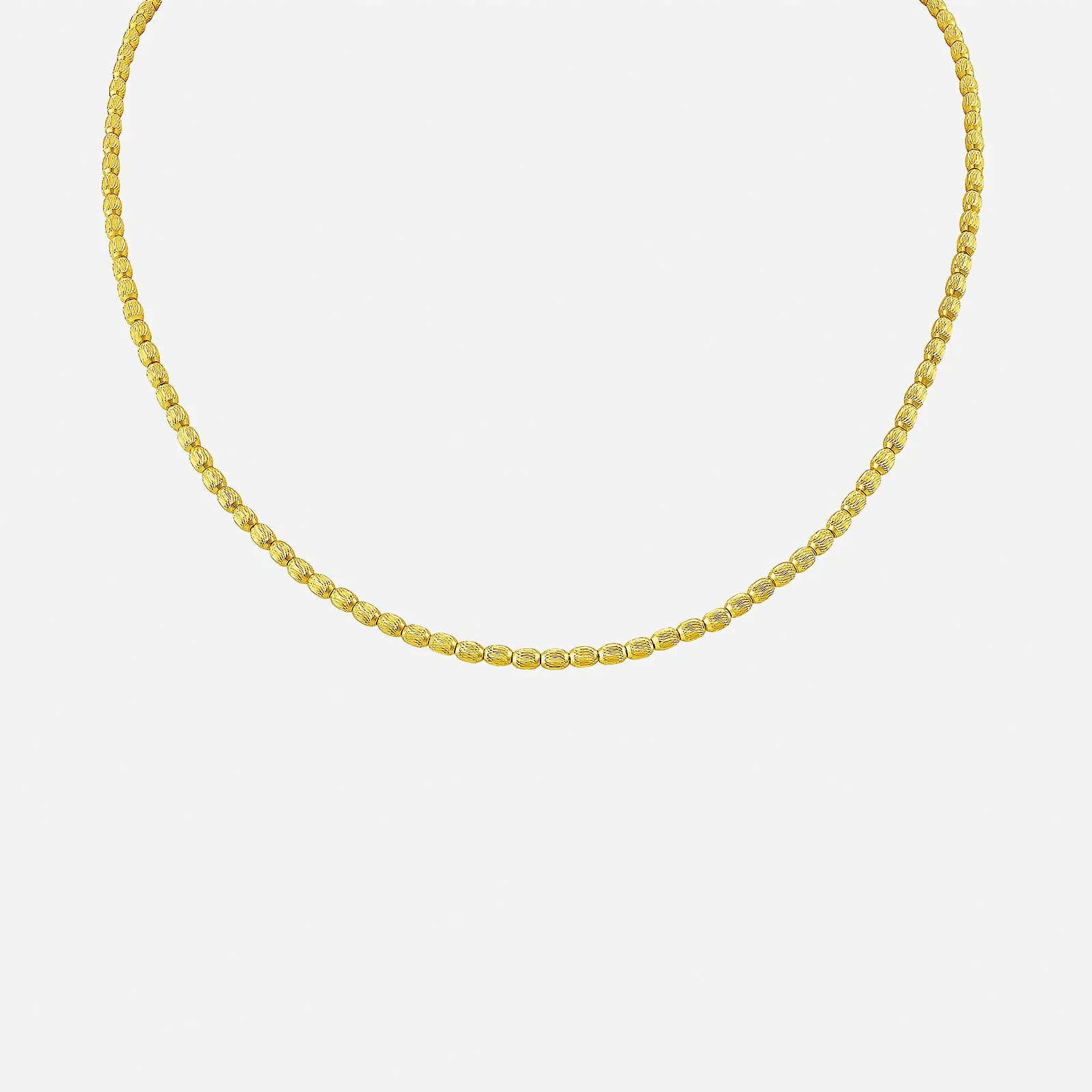 Beaded Necklace in Yellow Gold (F22KGROUP174V0497A)