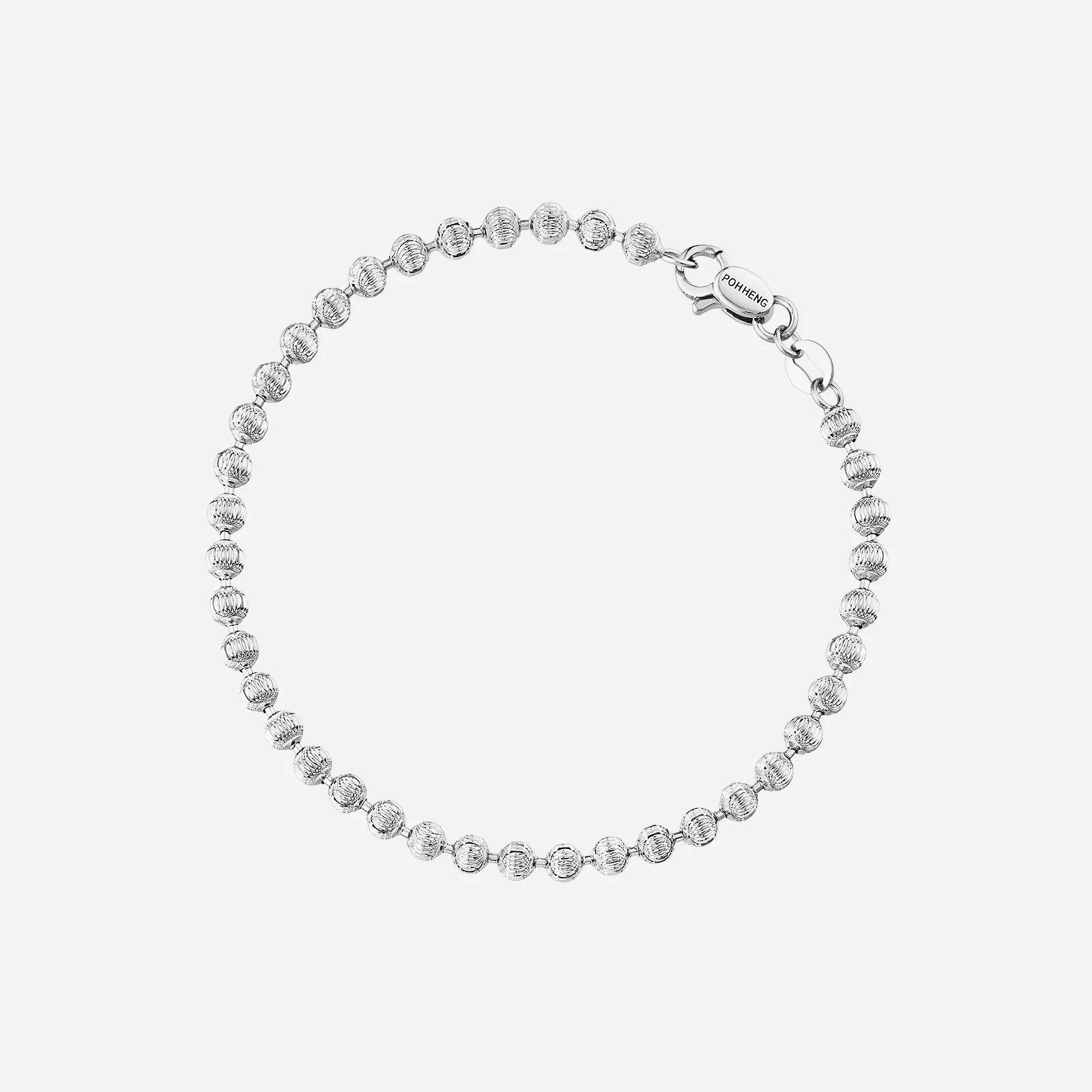 Beads Bracelet in White Gold (E750STYLE0482A)