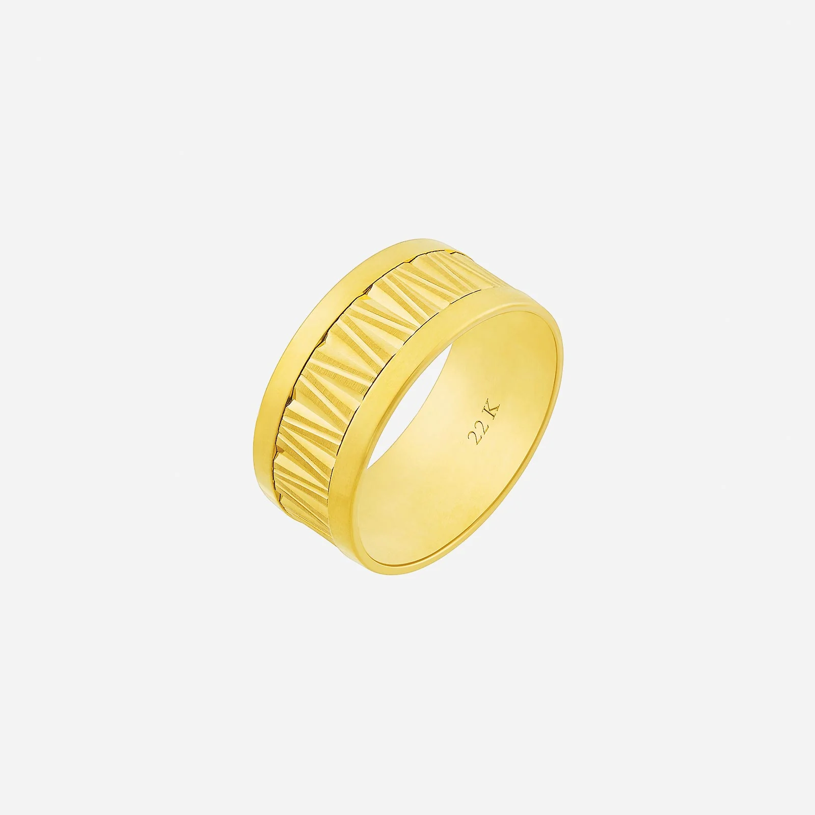 Blaze Vertex Band in Yellow Gold (C22KSTYLE0156A)