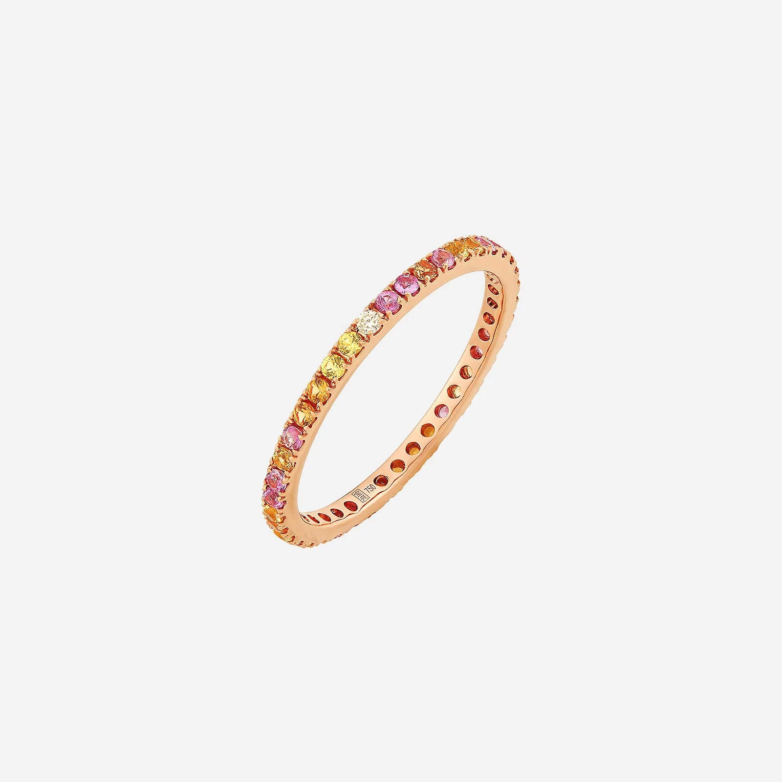 Caramella Gems with Diamond Ring in Rose Gold (ASAPFREESTYLE0995A)