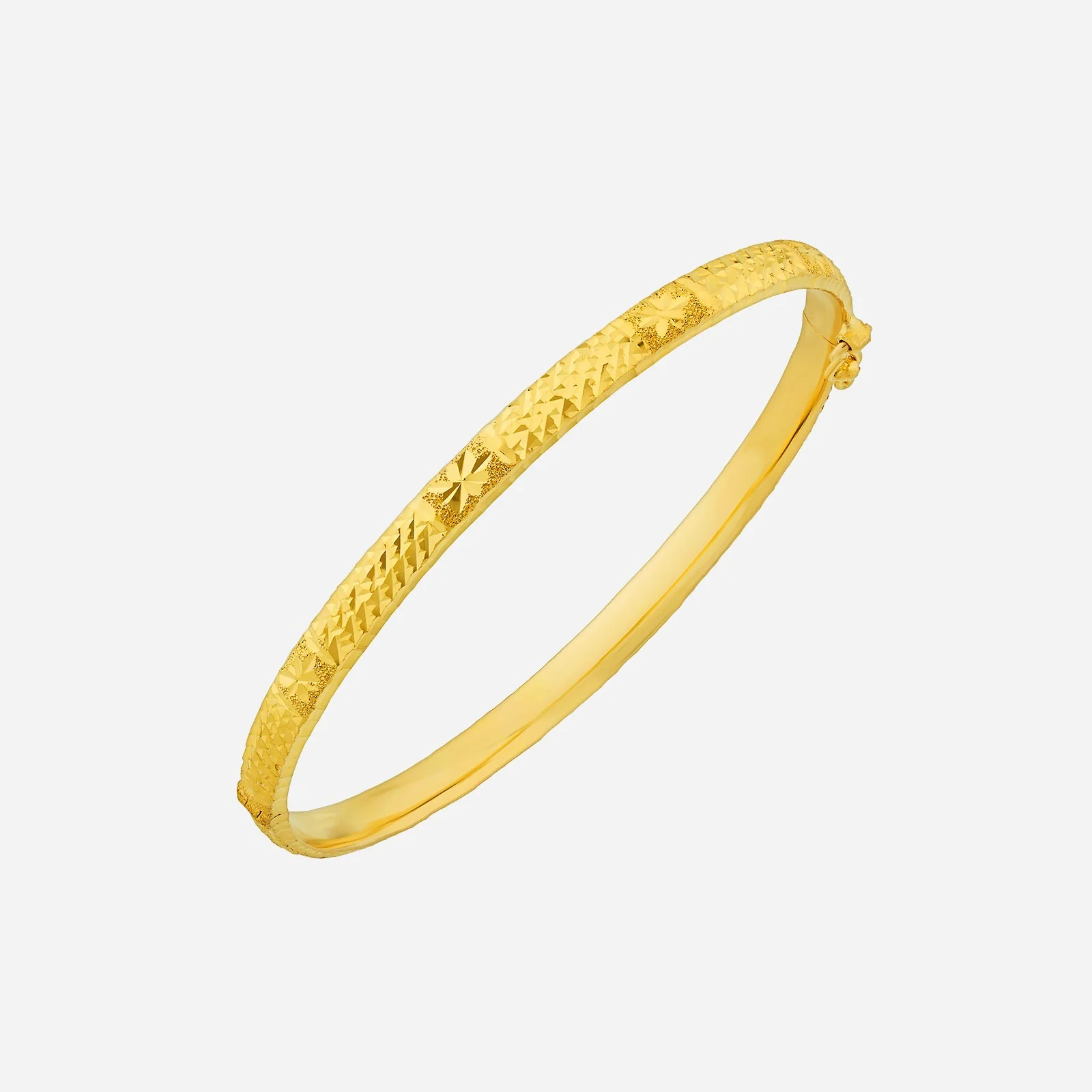 Crafted Bangle in Yellow Gold (D22KSTYLE0251A)