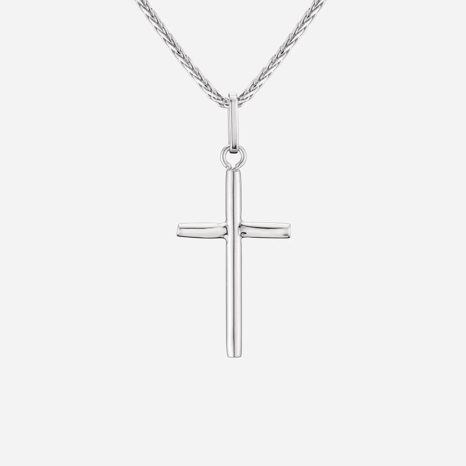Cross Pendant in White Gold (GCROSS005R0004A)