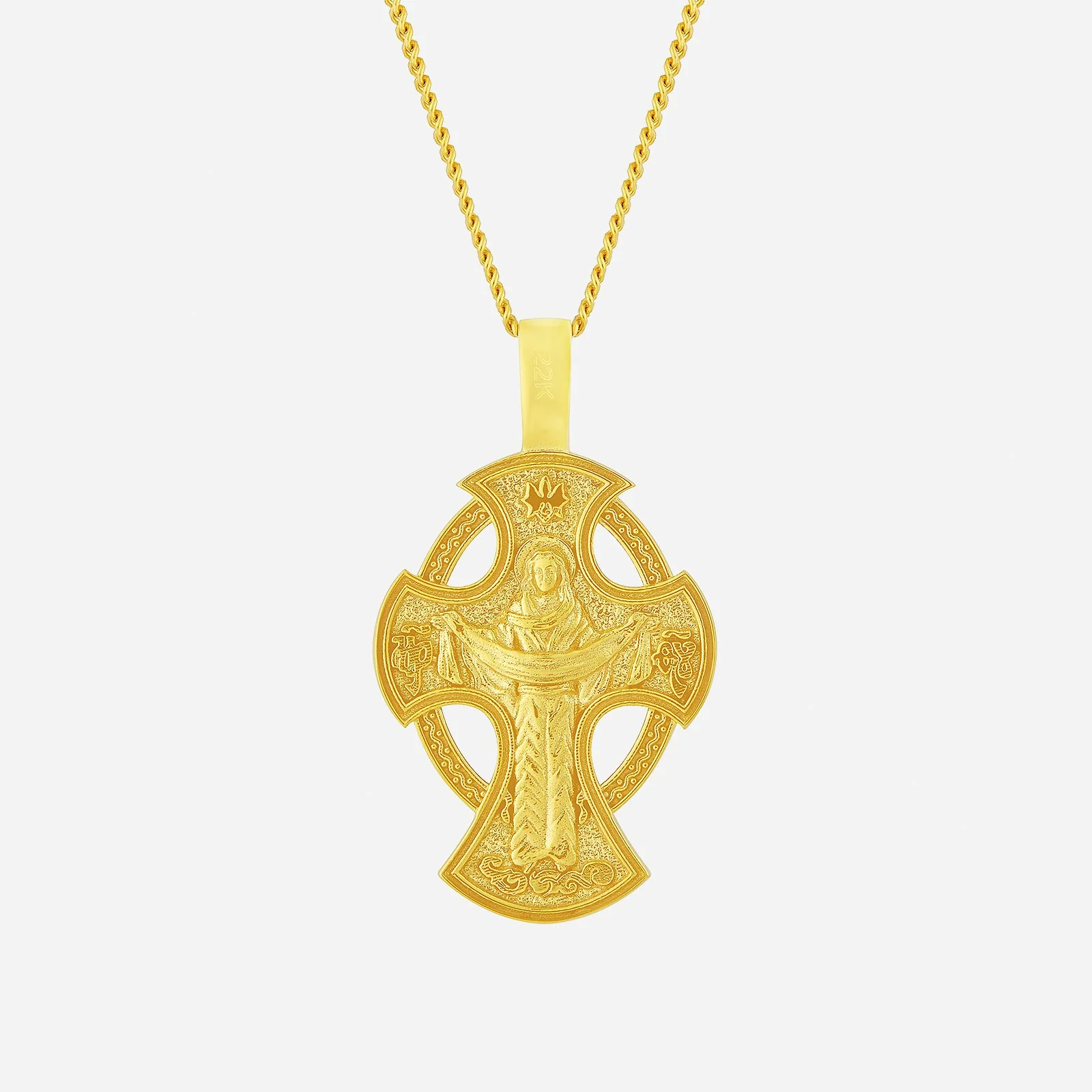 Crucifix Pendant in Yellow Gold (G22KCROSS1685A) - Image 2
