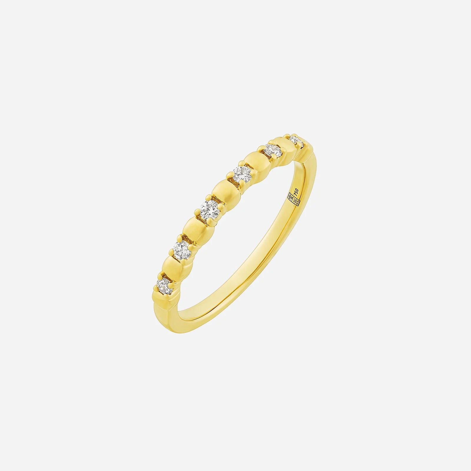 Dazzle Line Diamond Ring in Yellow Gold (ADIASTYLE1080A)