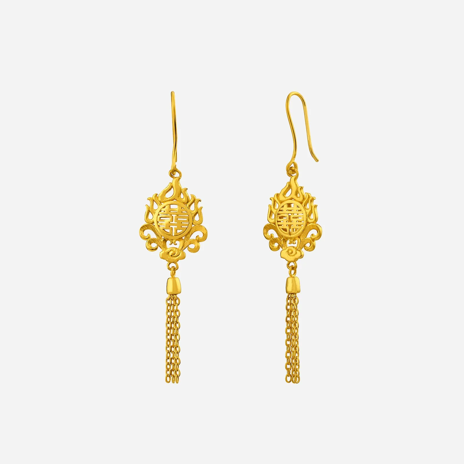 Eternal Harmony Earrings in Yellow Gold (H999GROUP098V1222A)