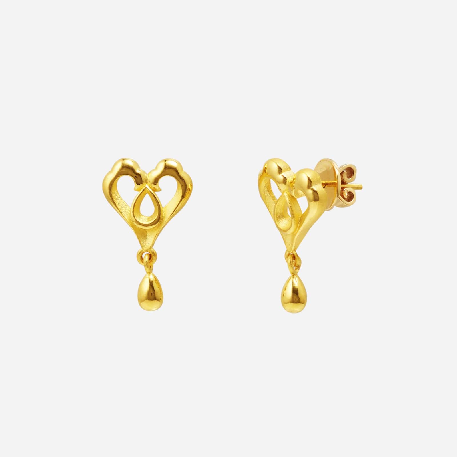 Double Phoenix Earrings in Yellow Gold (H999GROUP090V1214A)