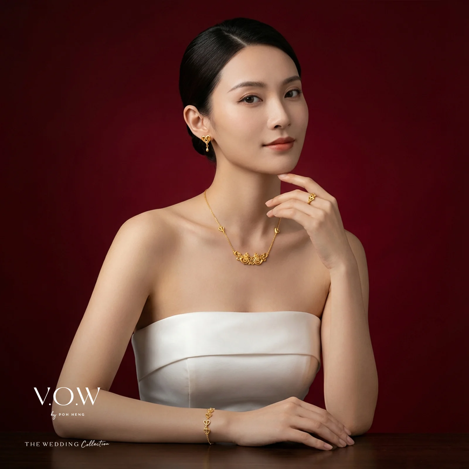 Double Phoenix Earrings in Yellow Gold (H999GROUP090V1214A) - Image 3