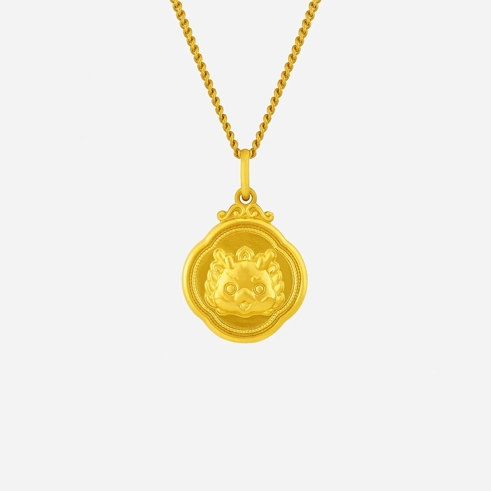 Dragon Pendant in Yellow Gold (G999STYLE1620A)