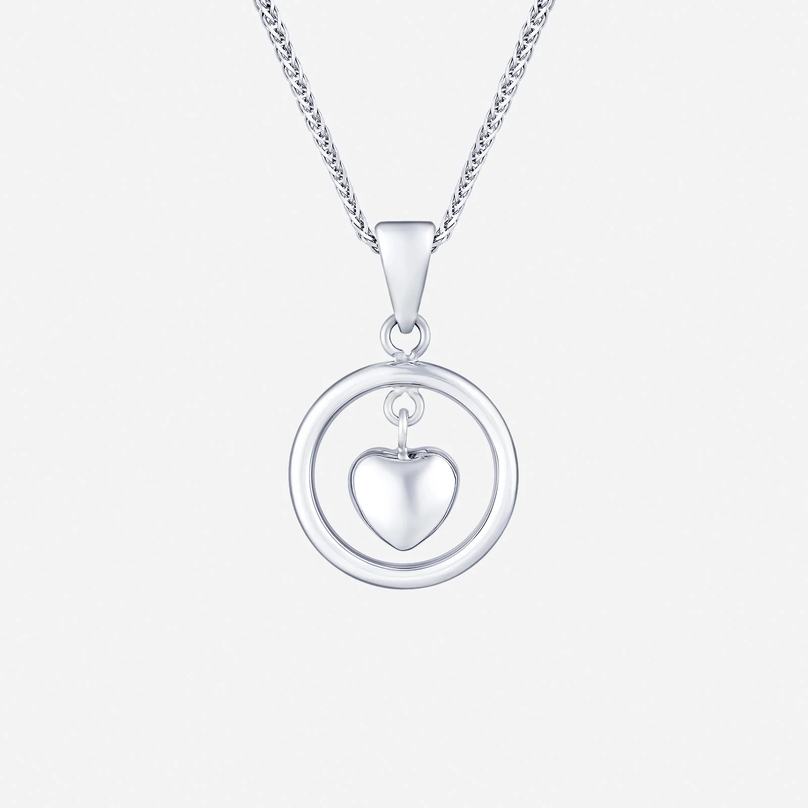 Duo Shine Pendant in White Gold (G750STYLE1884A)