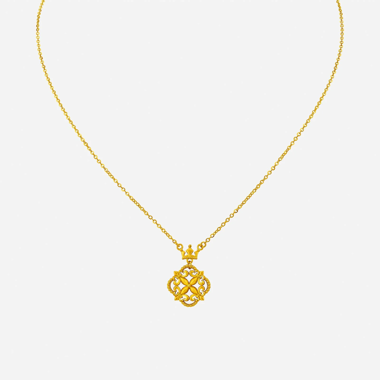 Euphorbia Necklace in Yellow Gold (F999GROUP137V0459A)