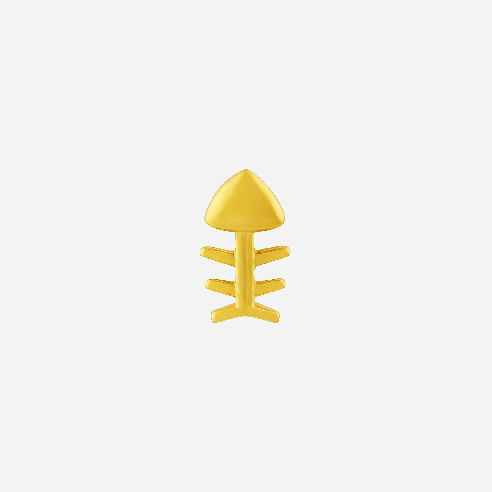 Fishbone Earring in Yellow Gold (H22KFREESTYLE1554A)