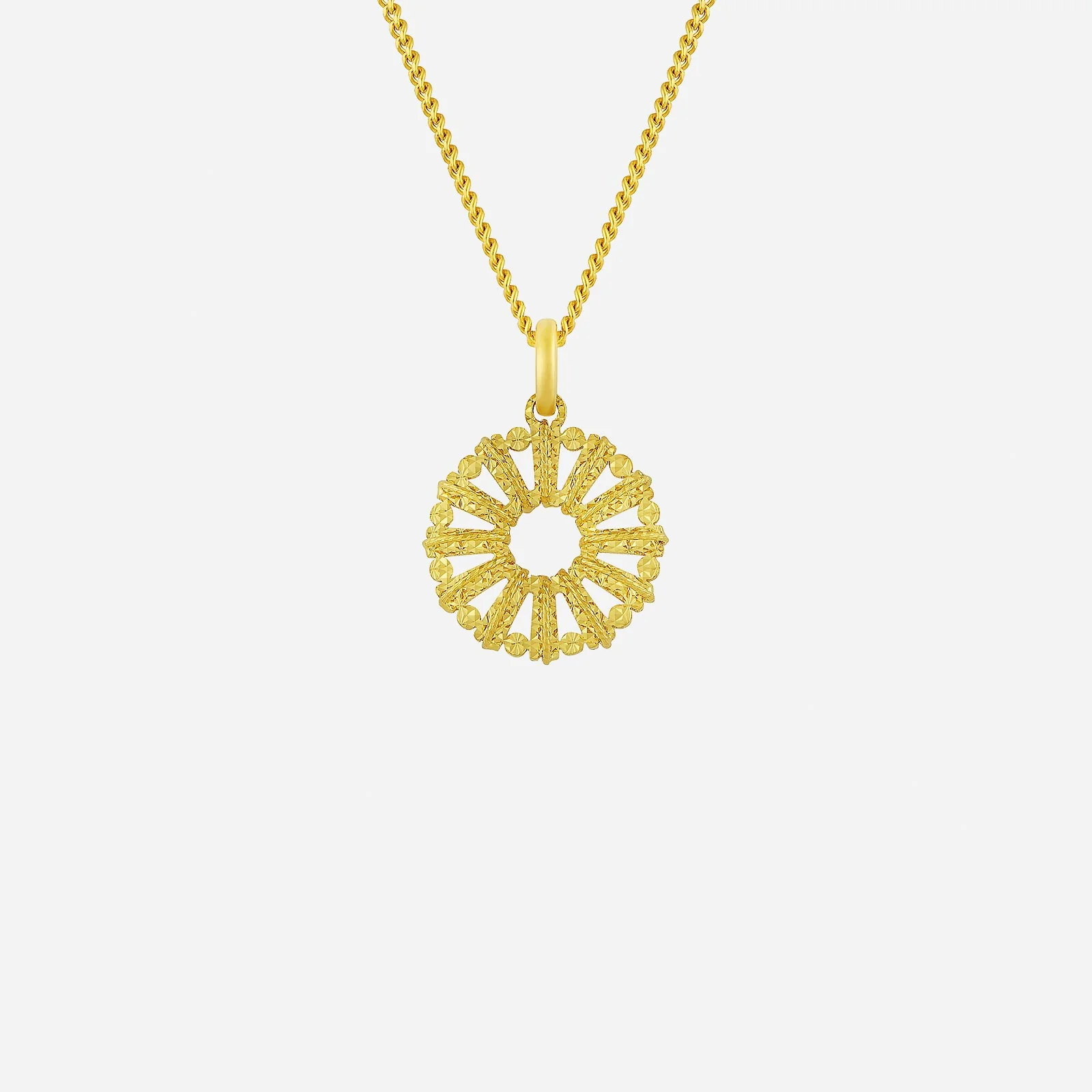Glowy Ray Pendant in Yellow Gold (G22KSTYLE1799A)