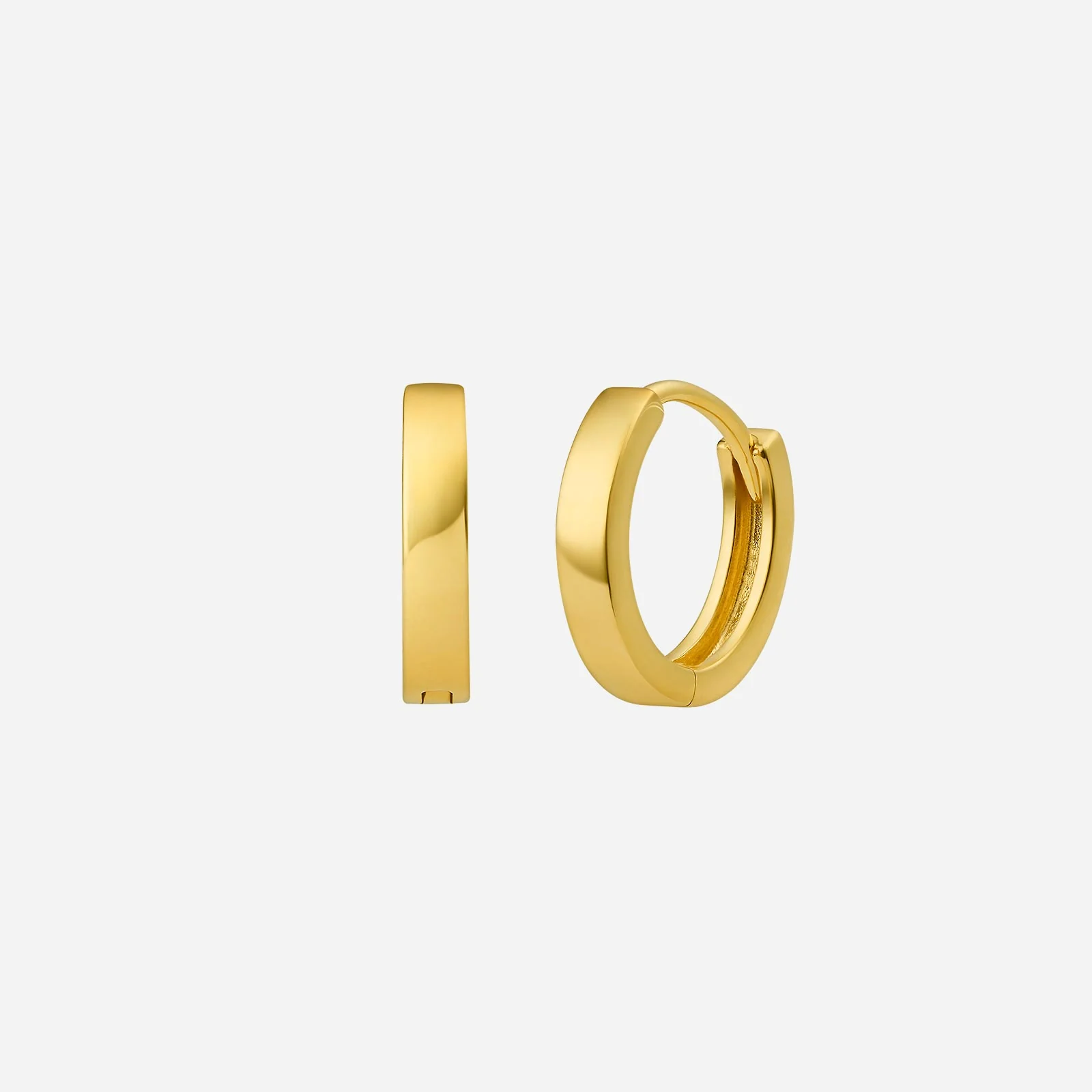 Huggie Earrings in Yellow Gold (H22KHUGGIEFL2101180A)
