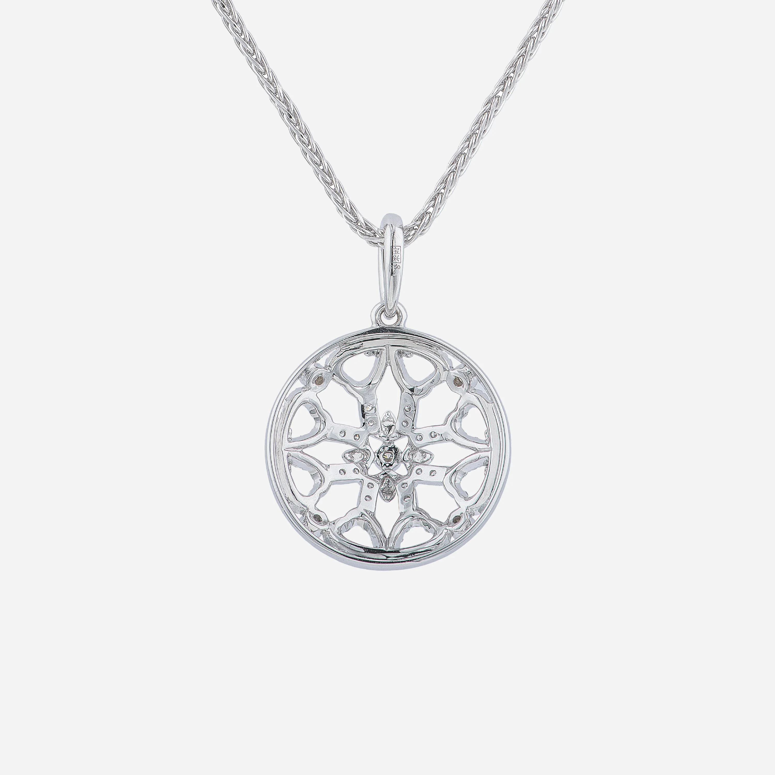 Legacy Peony Diamond Pendant in White Gold (GDIALEGACY2081A) - Image 3