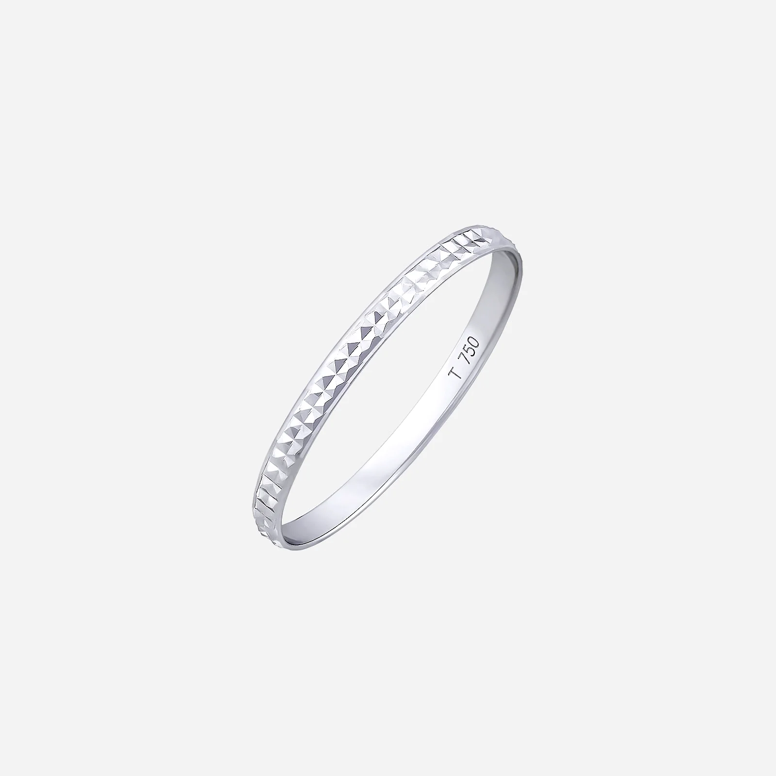 Minimal Edge Band in White Gold (C750STYLE0151A)