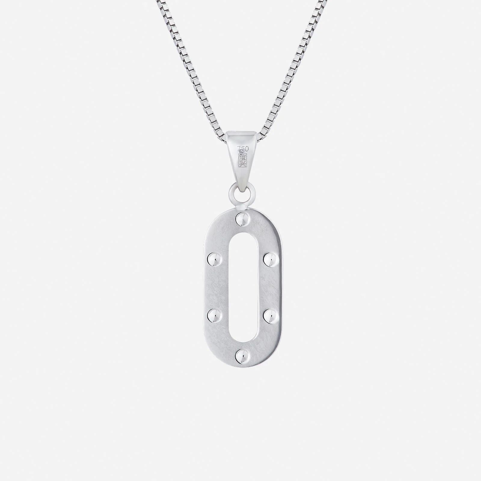 Oval Pendant in White Gold (G750STYLE1515A) - Image 2