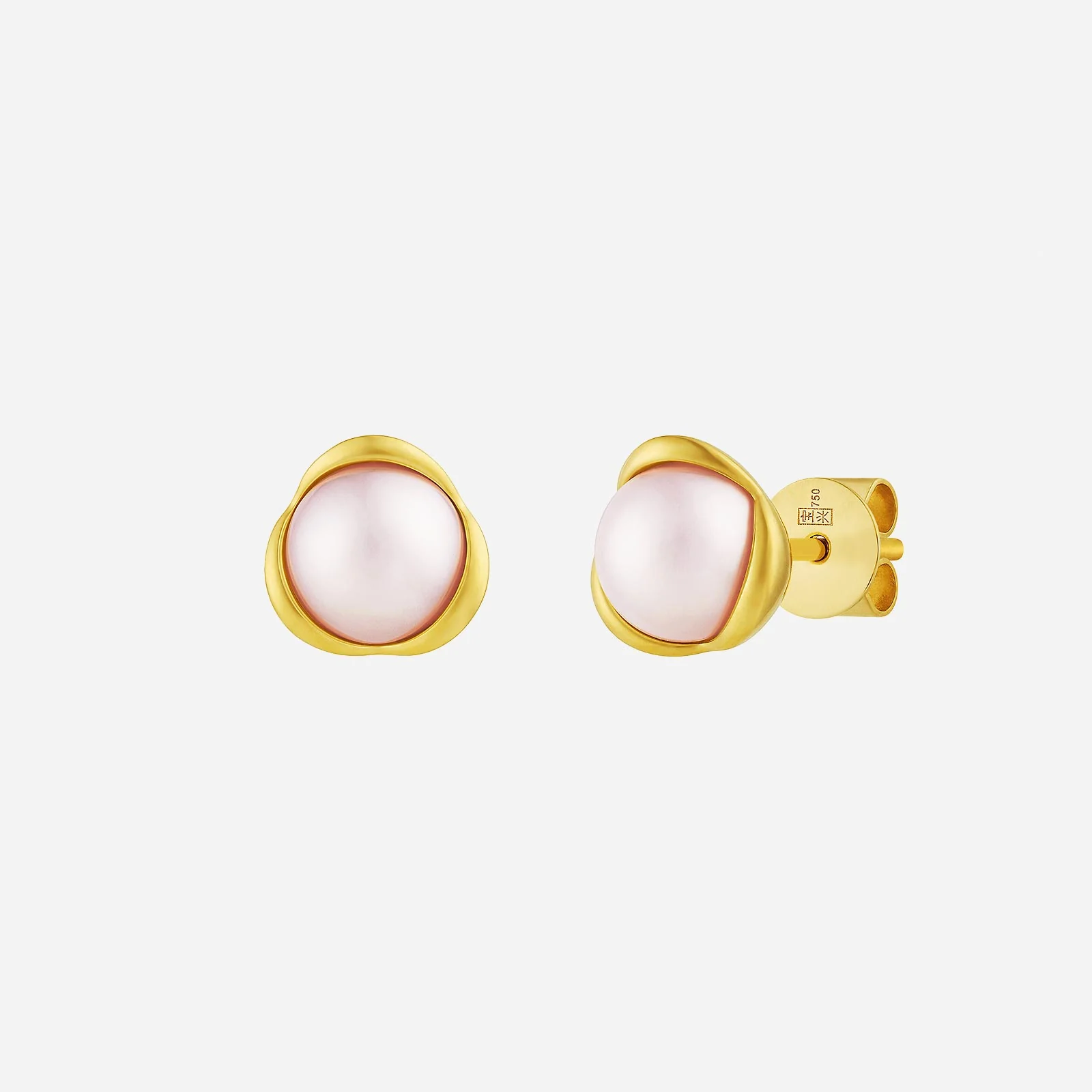 Pearl Earrings in Yellow Gold (HPRLSTYLE1481A)