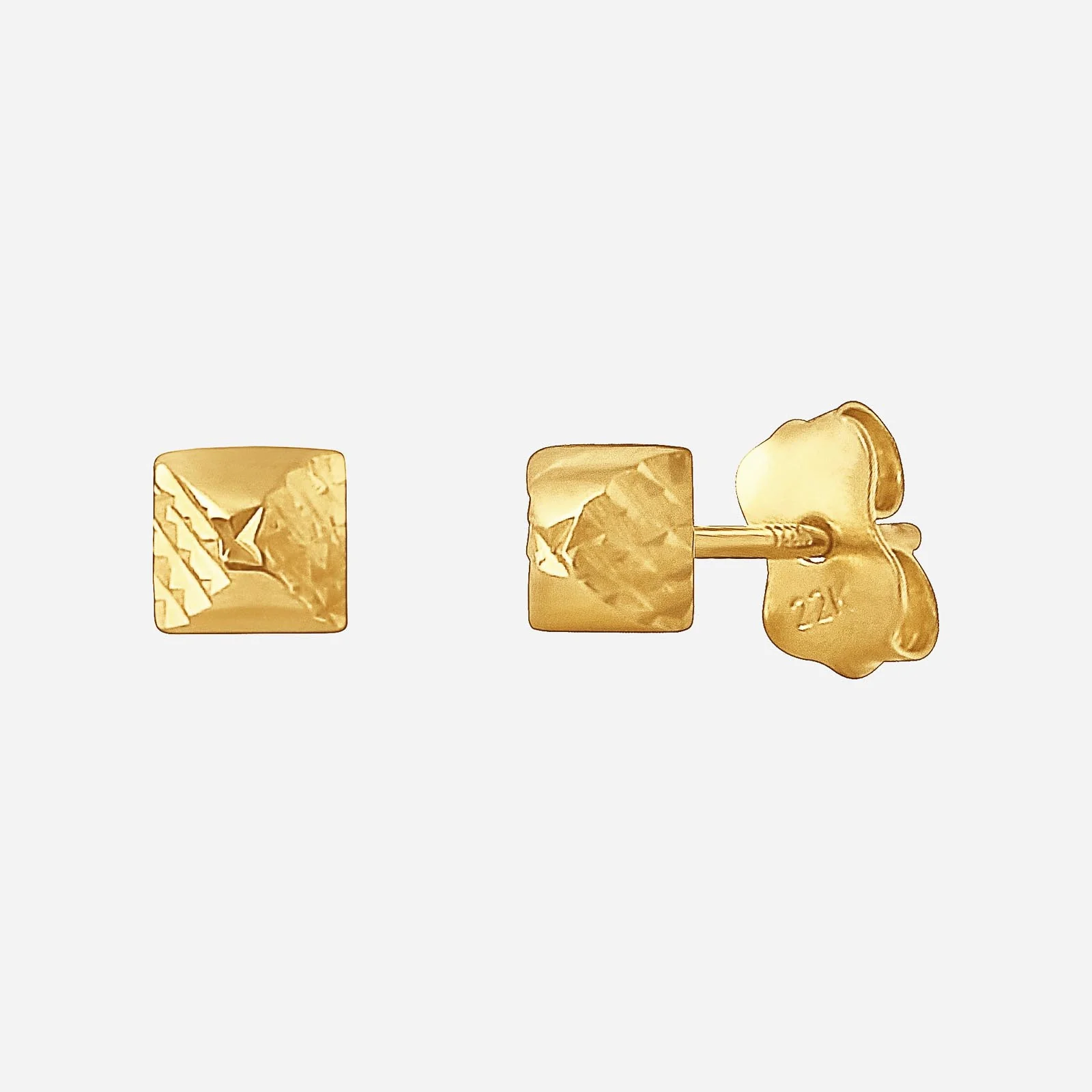 Piazza Earrings in Yellow Gold (H22KSTYLE0899A)
