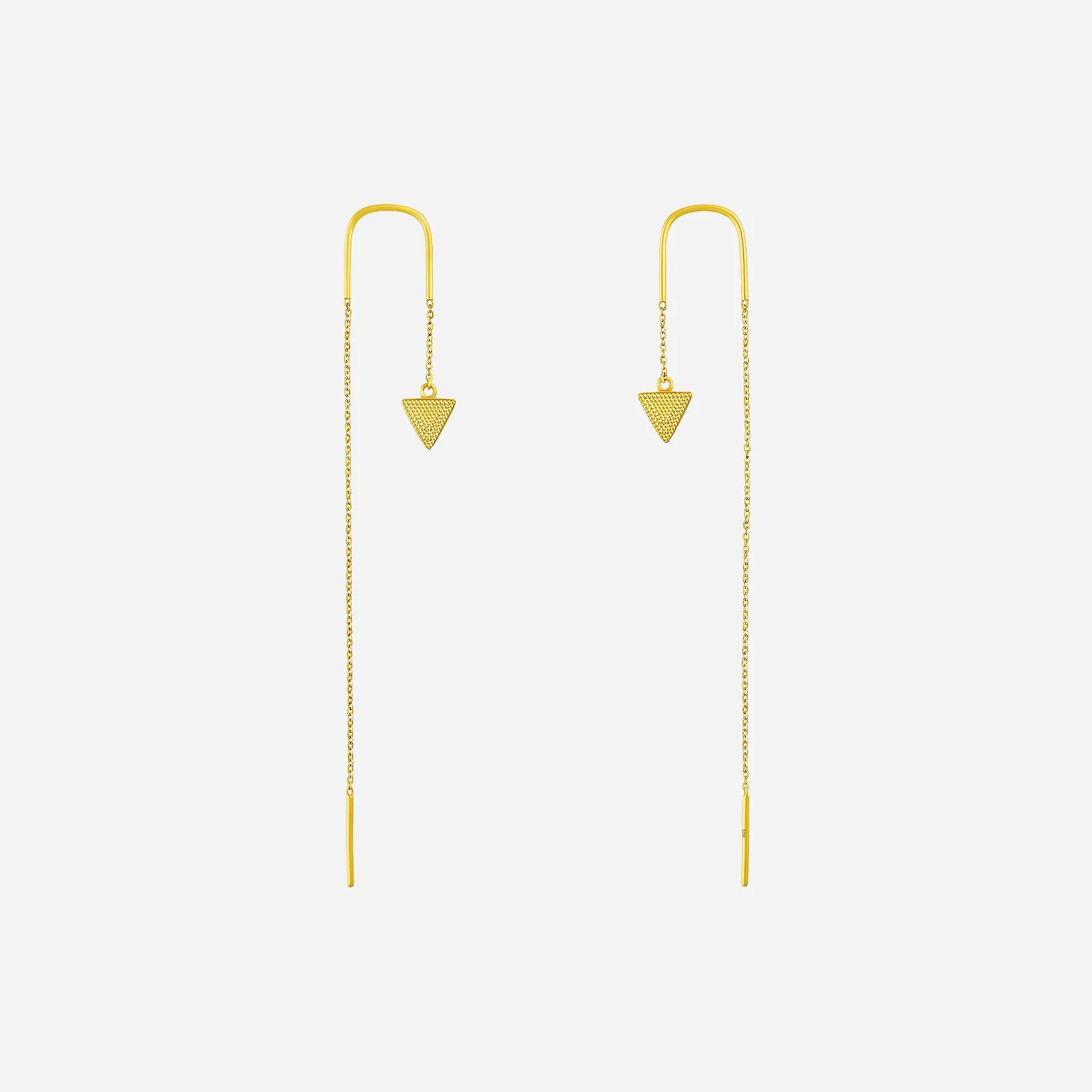 Pinnacle Threader Earrings in Yellow Gold (H22KFREESTYLE1751A)