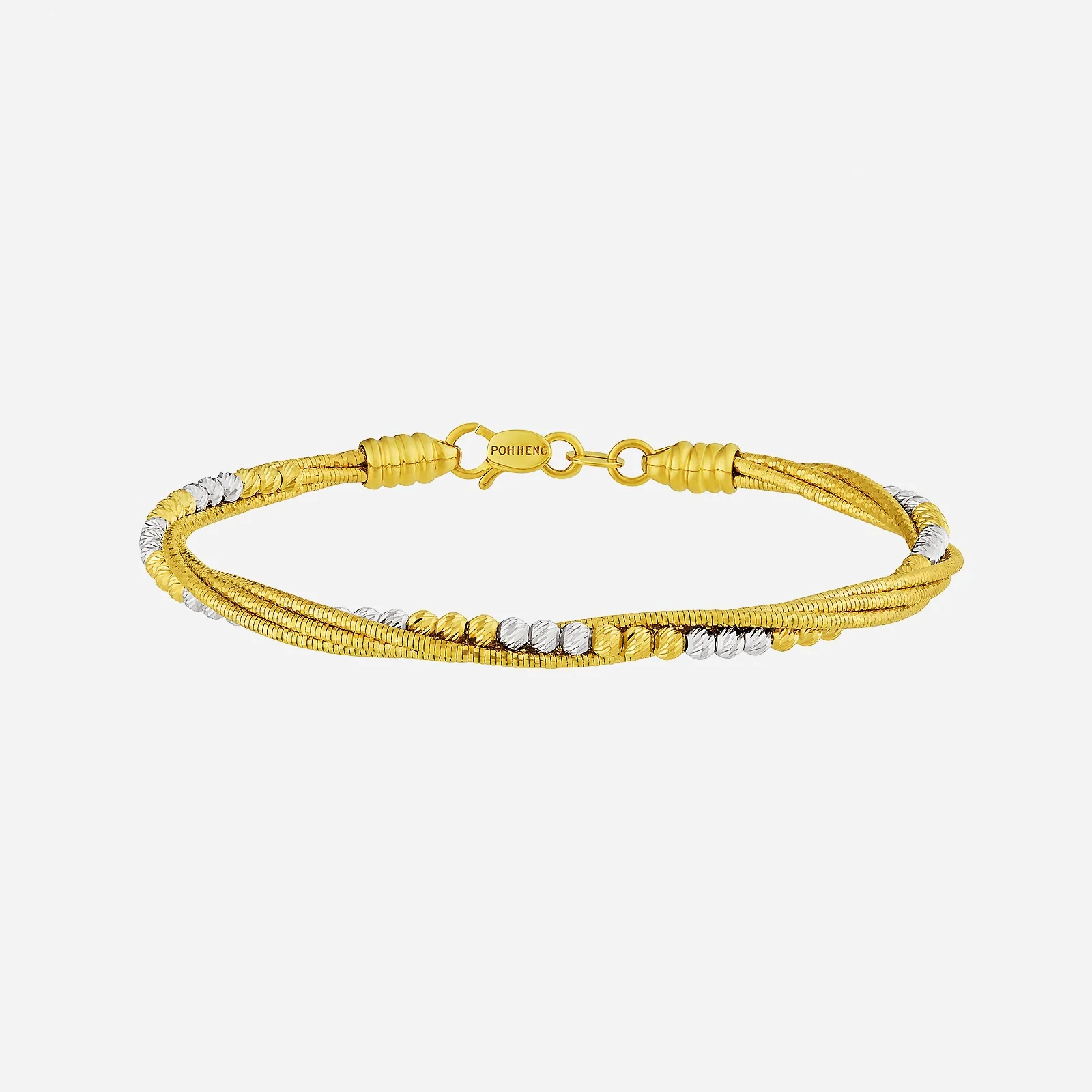 Radiant Bangle in Yellow White Gold (D22KSTYLE0376A)
