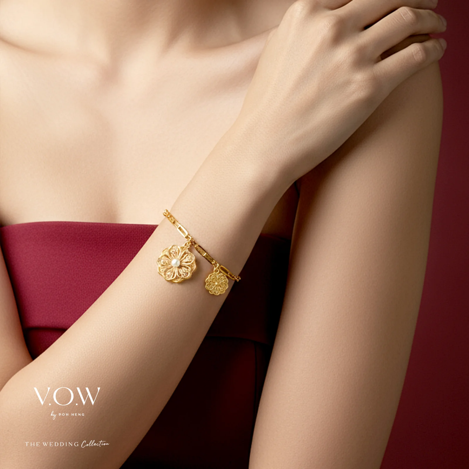 Radiant Blossom Bracelet in Yellow Gold (E999GROUP270V0683A) - Image 2