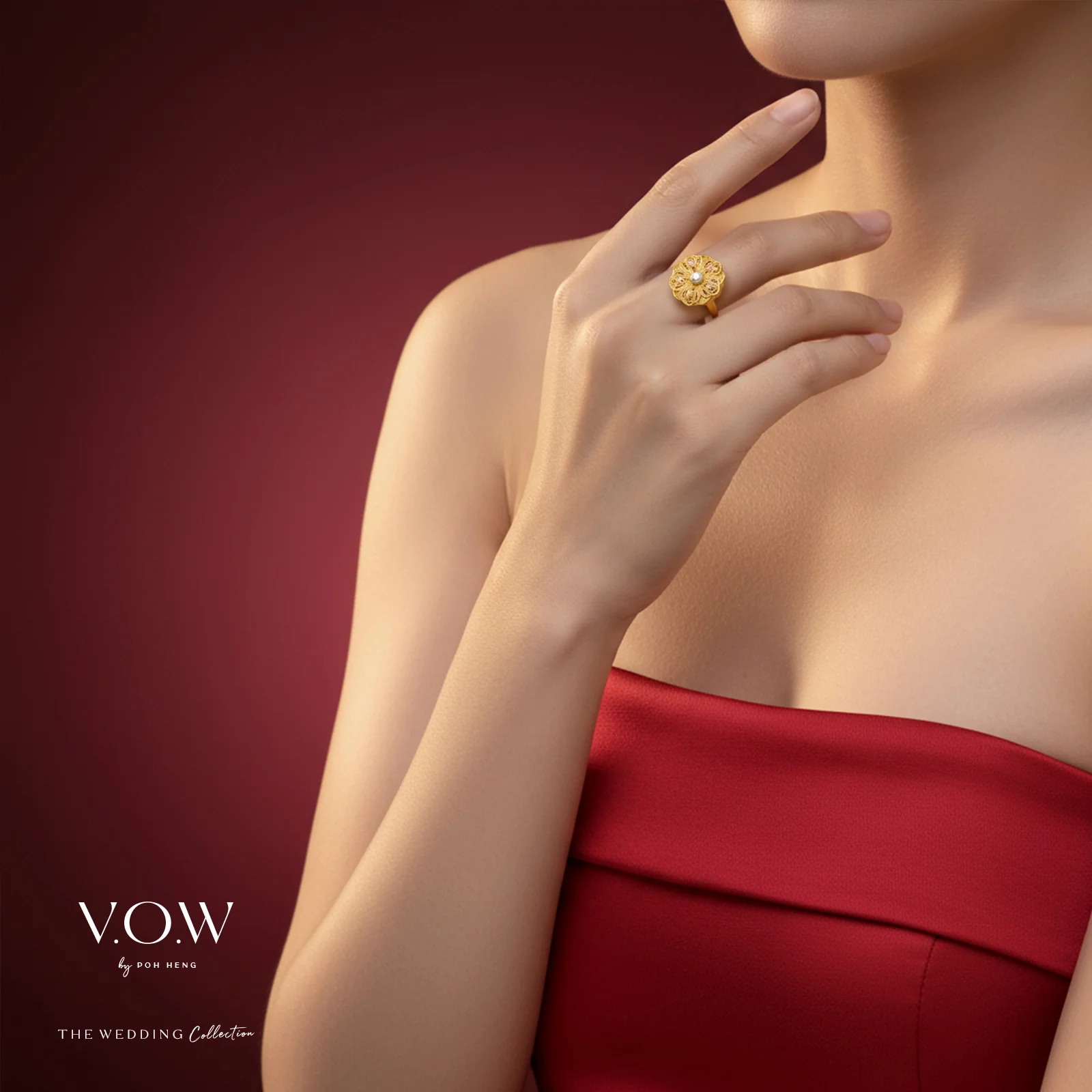 Radiant Blossom Ring in Yellow Gold (A999GROUP270V1166A) - Image 2