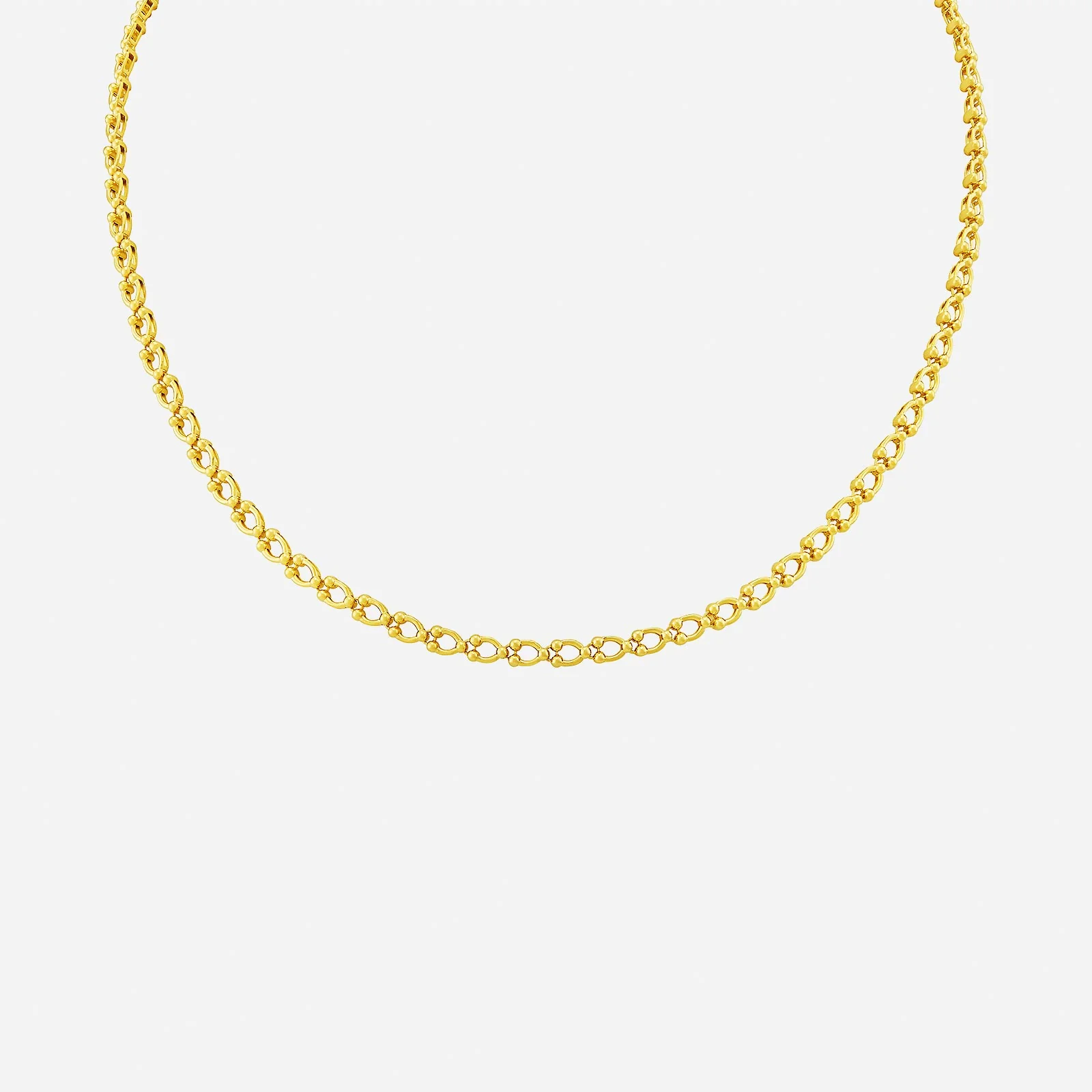 Rhombus Loop Necklace in Yellow Gold (F22KGROUP165V0454A)