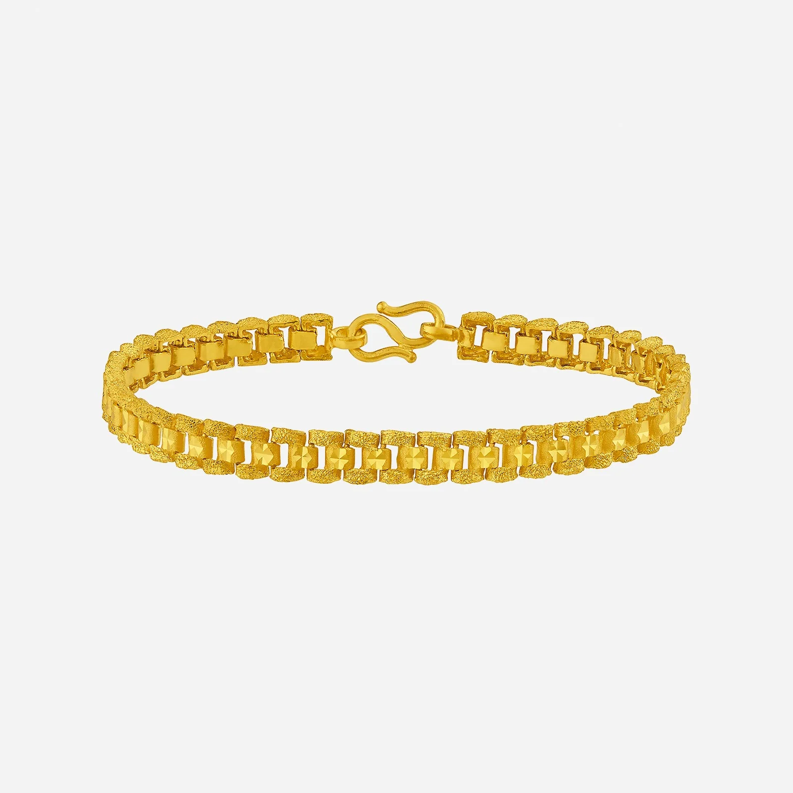 Strap Chain Bracelet in Yellow Gold (E999STYLE0560A)