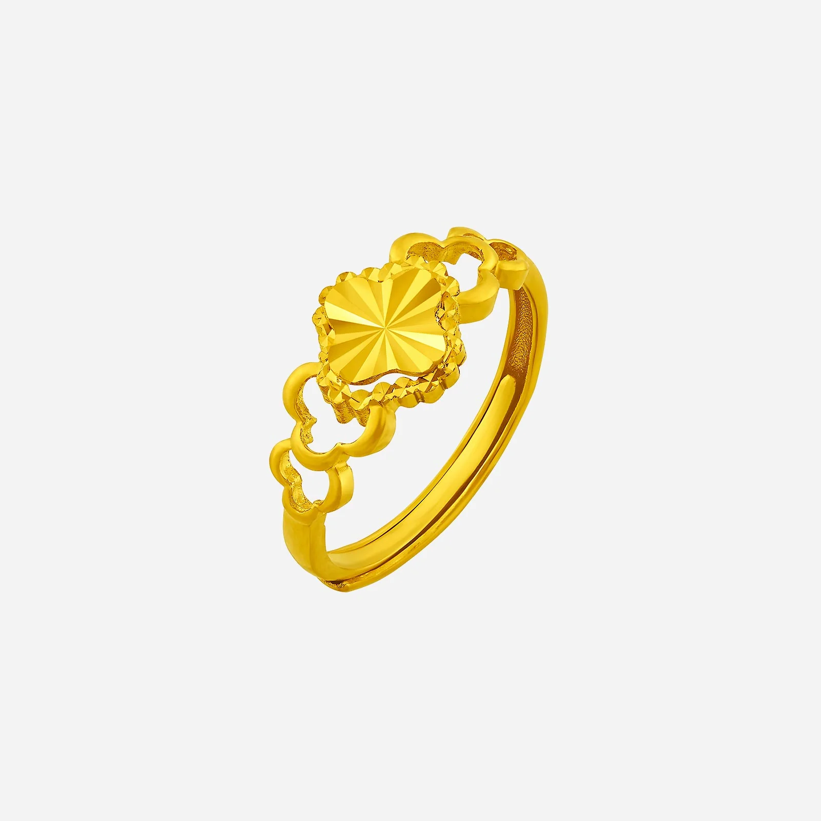 Sunburst Bloom Ring in Yellow Gold (A999STYLE1154A)