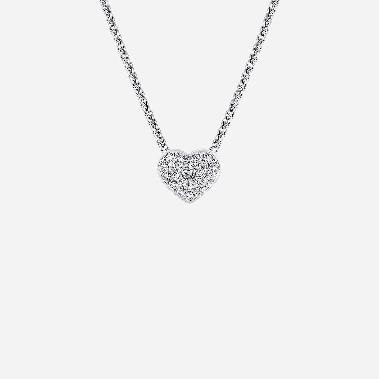 Sweetheart Diamond Pendant in White Gold (GDIASTYLE1681A)