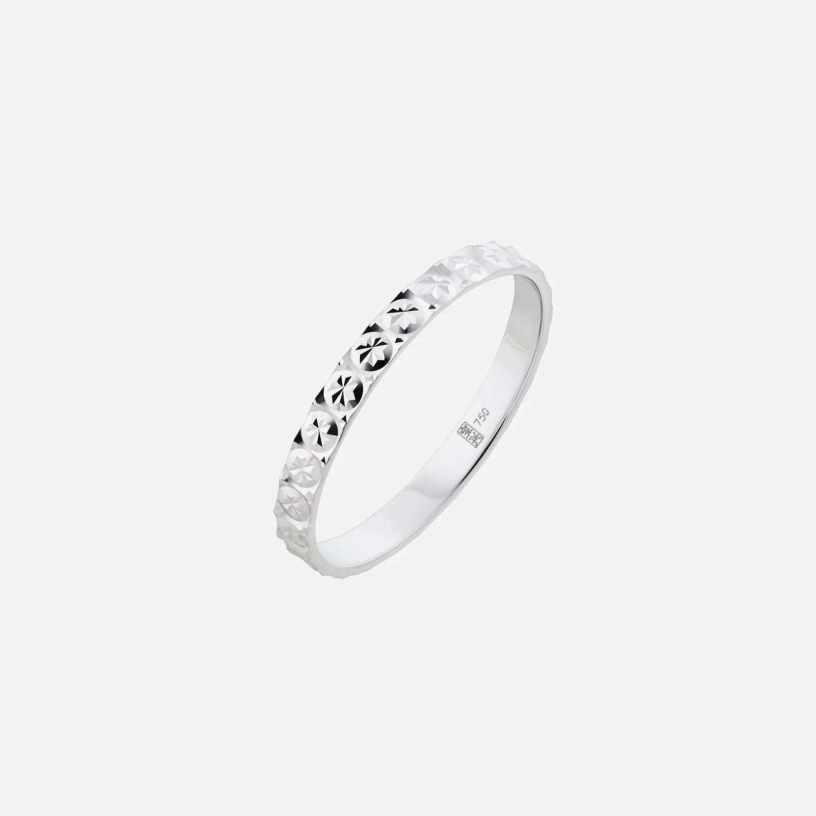 Textured Band in White Gold (CBANDR001C0002A)