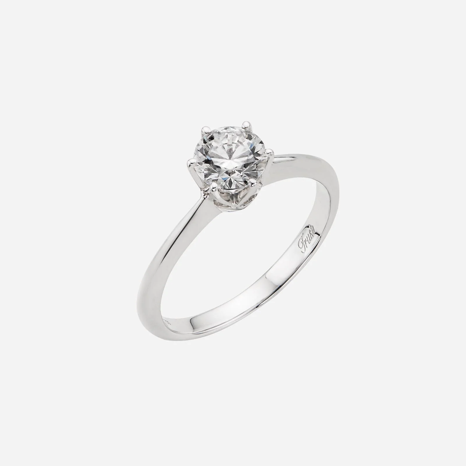 Trust Solitaire Diamond Ring in White Gold (ATRUST1000196A)