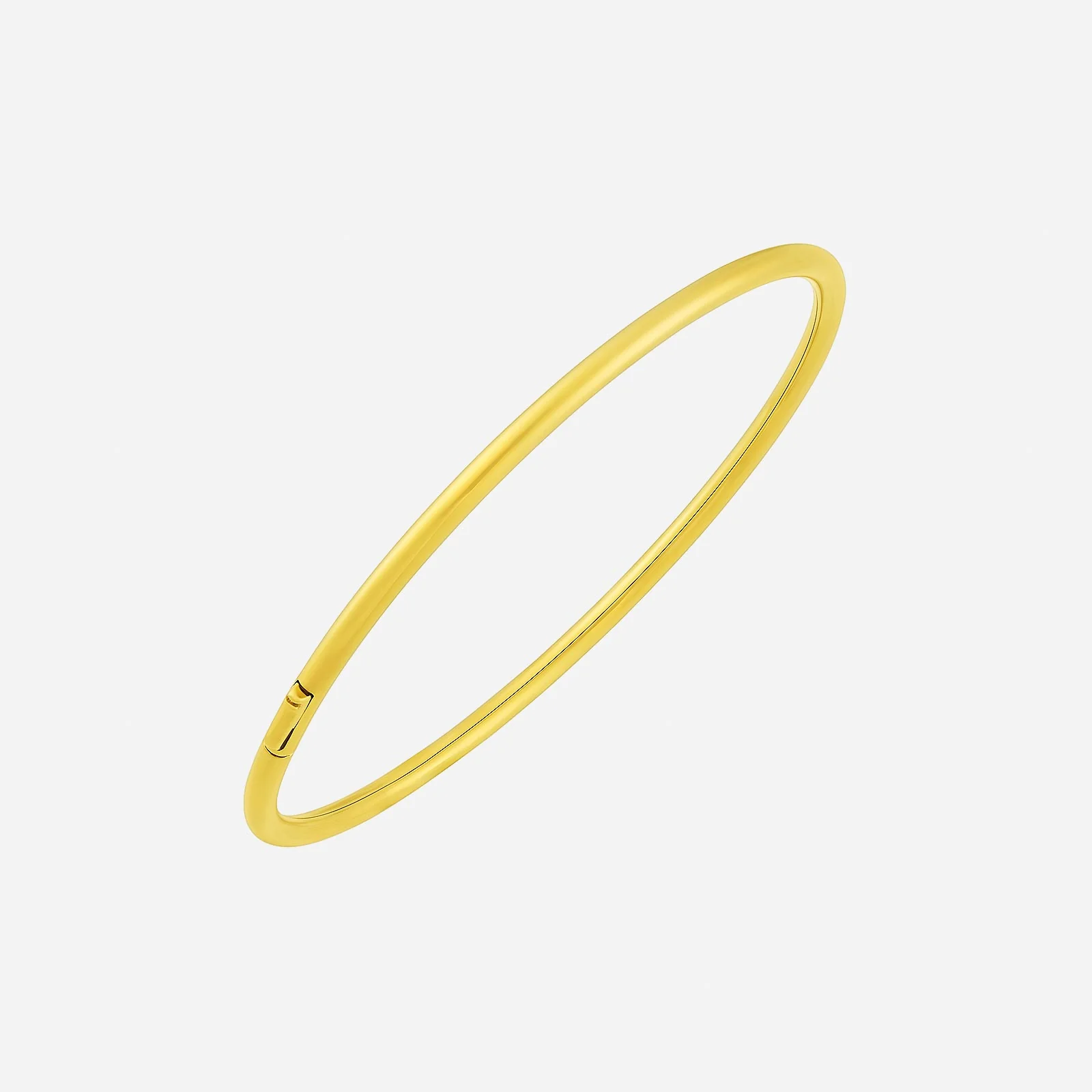 Tube Bangle in Yellow Gold (D22KPLAINTUBE0385A)