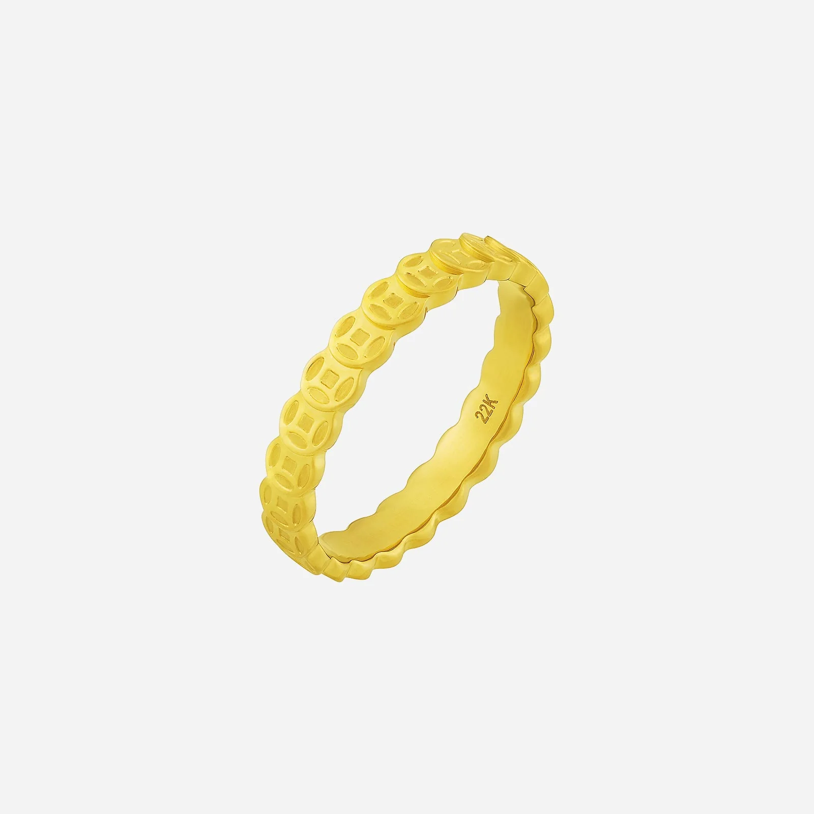 Wealth Band in Yellow Gold (C22KSTYLE0143A)